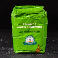 Pšeničná múka celozrnná na kváskovanie 1 kg (zelená)
