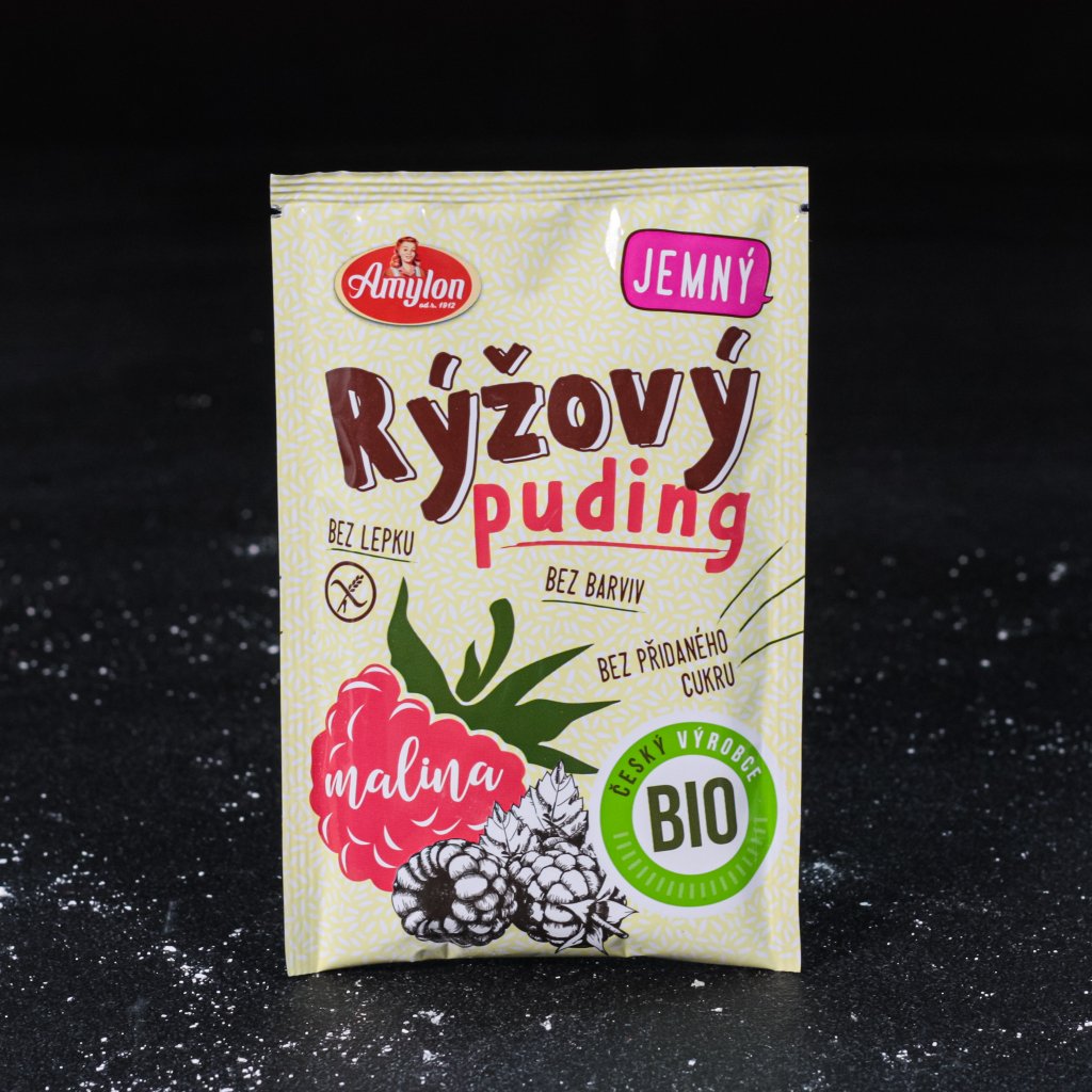 Bio ryžový puding - malinový 40 g