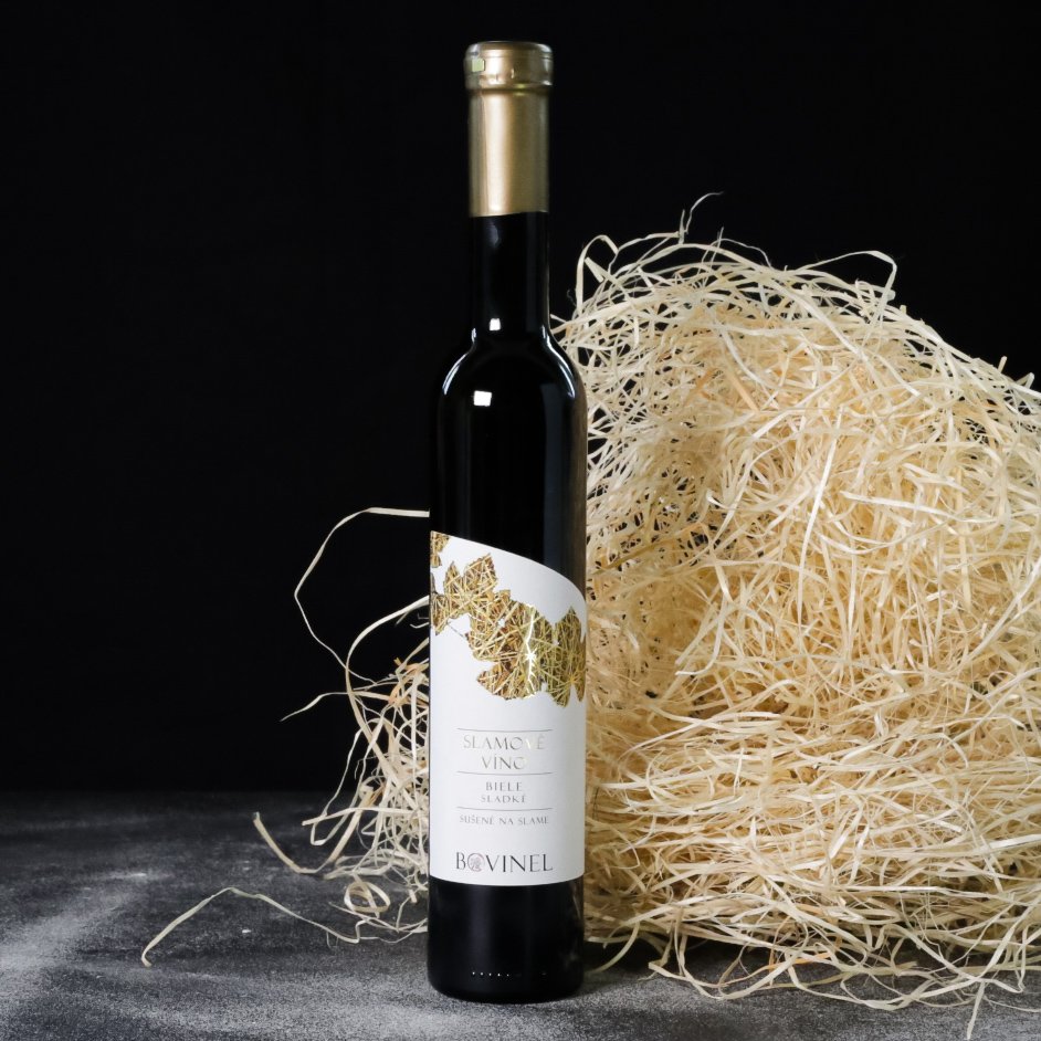 Slamové víno - biele, sladké víno 0,375l (2021)