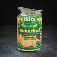 BIO kukuričné chlebíčky s quinoou a morskou soľou 100 g