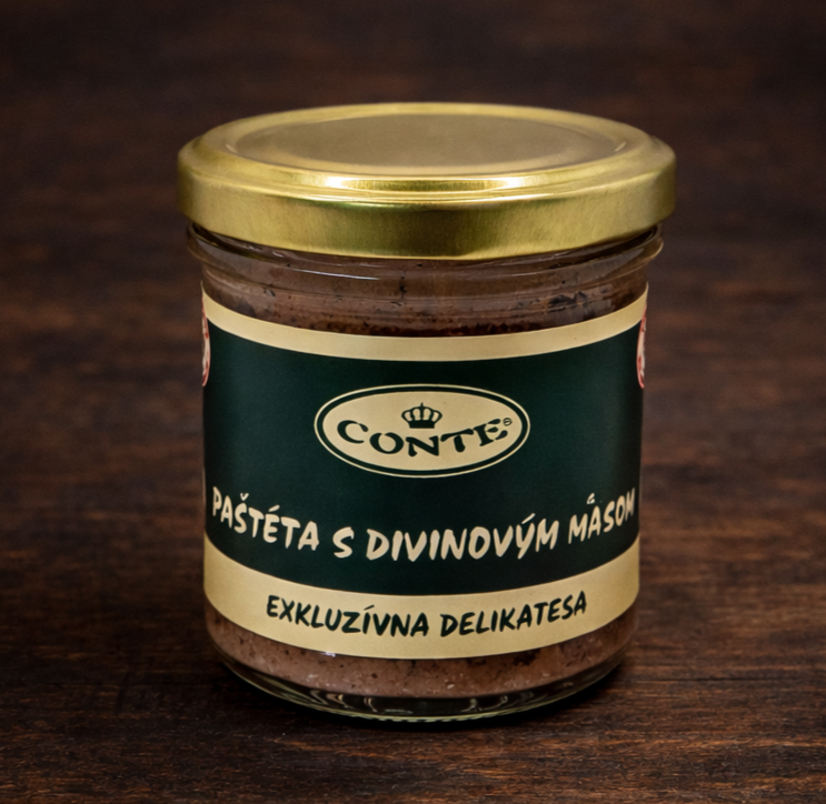 Paštéta s divinovým mäsom (110 g) (bez E)