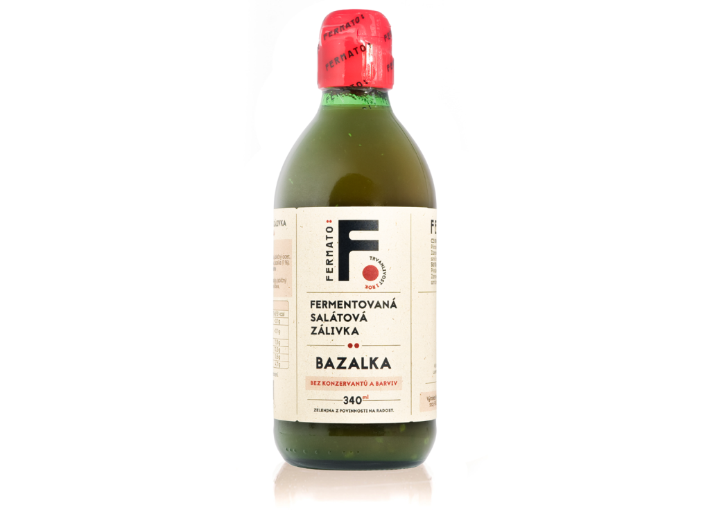 Fermentovaná šalátová zálievka - Bazalka 340 ml