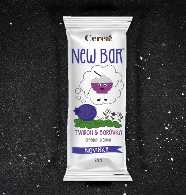Newbar - tvaroh a čučoriedka 28 g